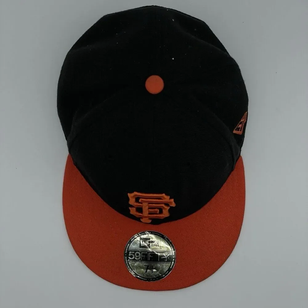 Vintage San Francisco Giants Hat New Era Cap 7 3/8 USA 2000s Y2K Era 2 Tone MLB